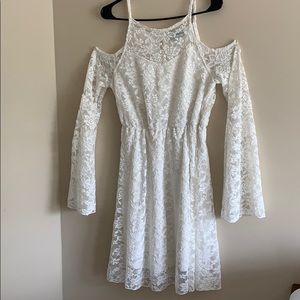 White laced dress